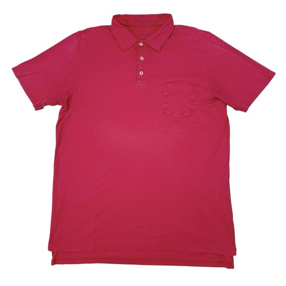 B Draddy‎ Polo Shirt Mens Size Medium Pink Pima Cotton Short Sleeve Golf Tennis - Picture 1 of 9